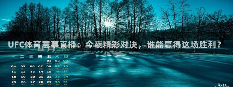 UFC体育赛事直播：今夜精彩对决，谁能赢得这场胜利？